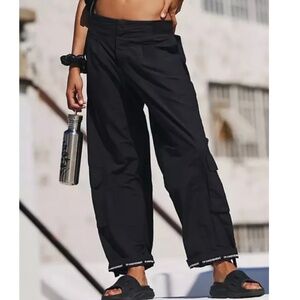 Free People Movement Black Cargo Pants